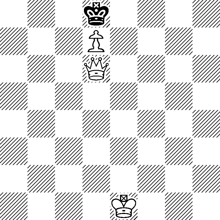 3k4/3P4/3Q4/8/8/8/8/4K3