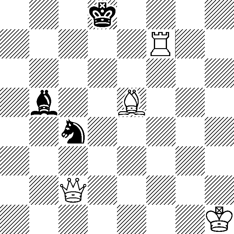 3k4/5R2/8/1b2B3/2n5/8/2Q5/7K