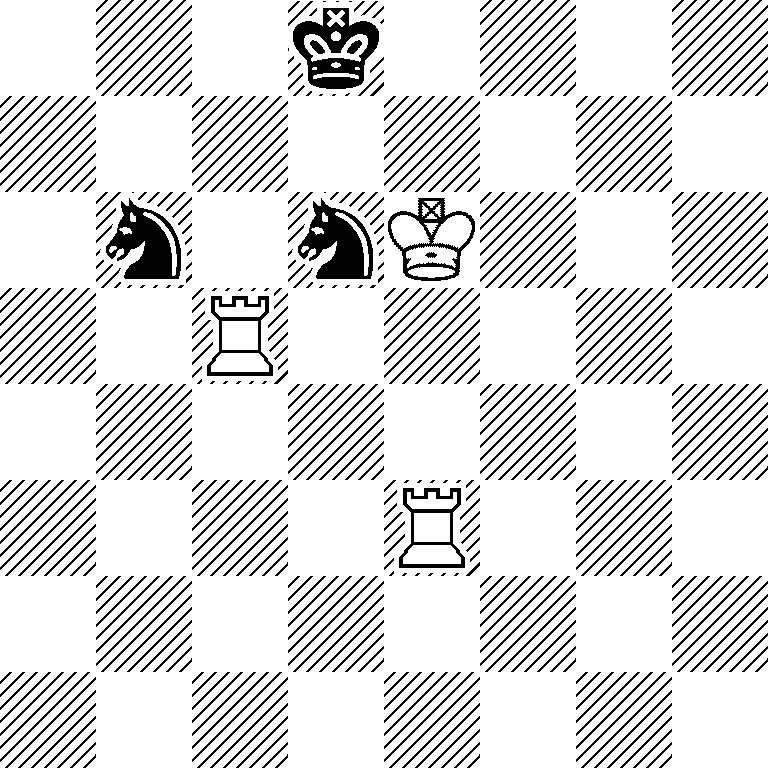 3k4/8/1n1nK3/2R5/8/4R3/8/8