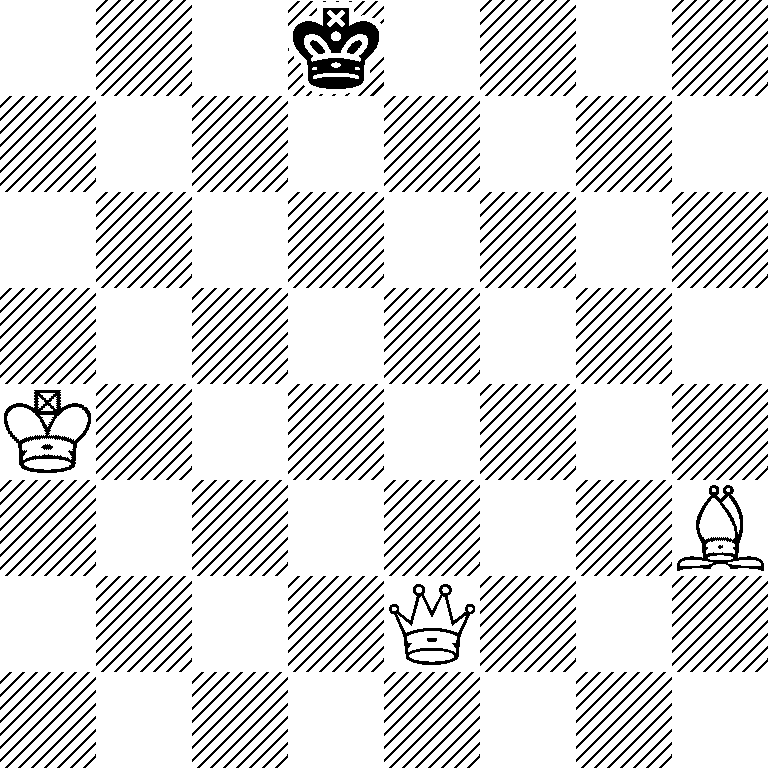 3k4/8/8/8/K7/7B/4Q3/8