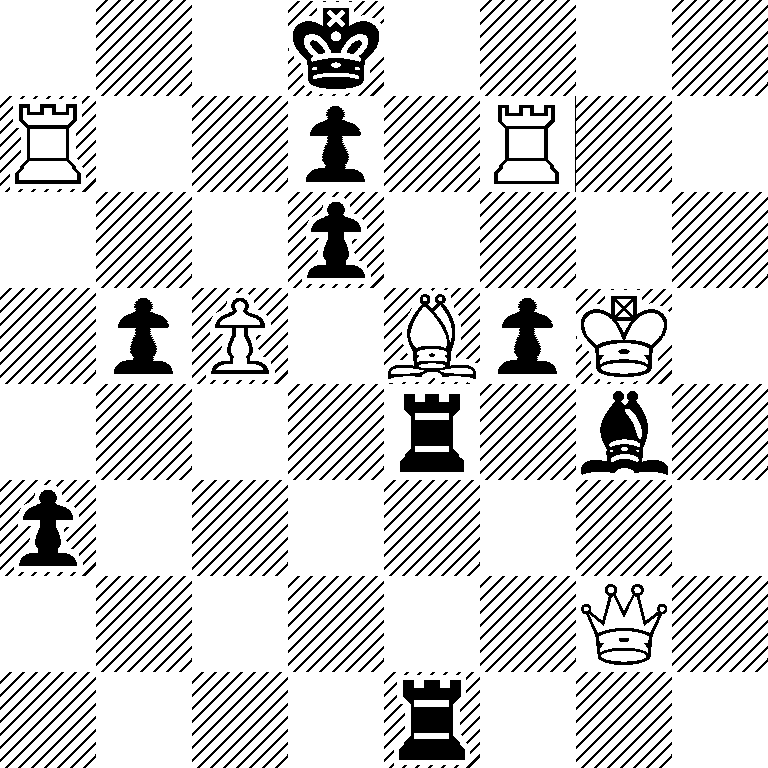 3k4/R2p1R2/3p4/1pP1BpK1/4r1b1/p7/6Q1/4r3