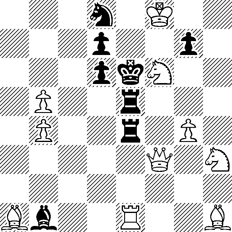3n1K2/3p2p1/3pkN2/1P2r3/1P2r1P1/5Q1N/8/Bb2R2B