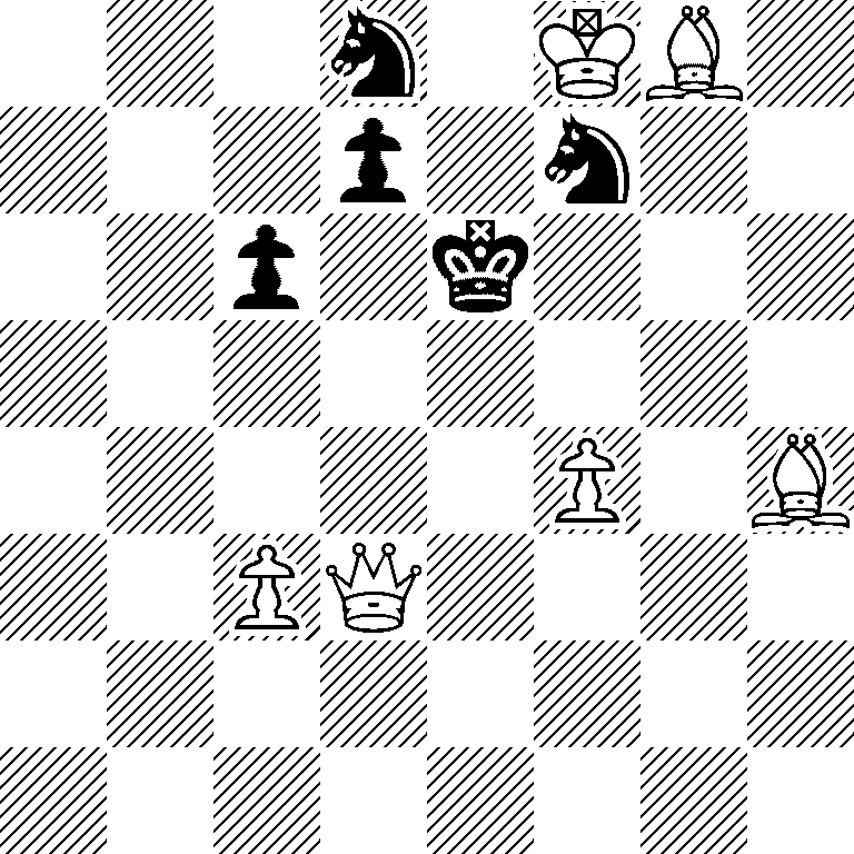 3n1KB1/3p1n2/2p1k3/8/5P1B/2PQ4/8/8
