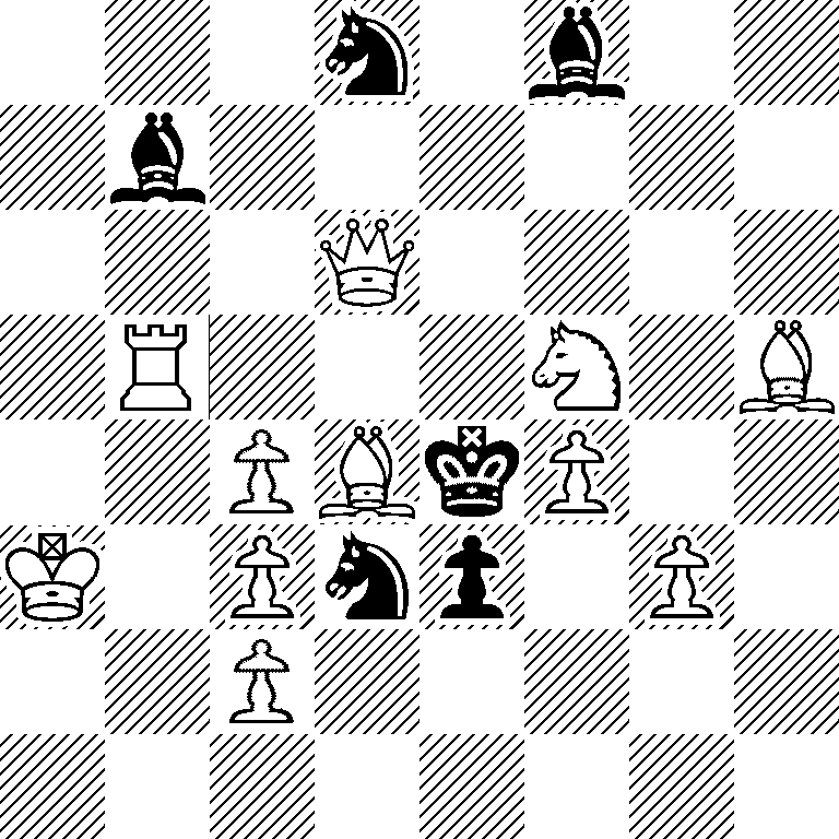 3n1b2/1b6/3Q4/1R3N1B/2PBkP2/K1Pnp1P1/2P5/8