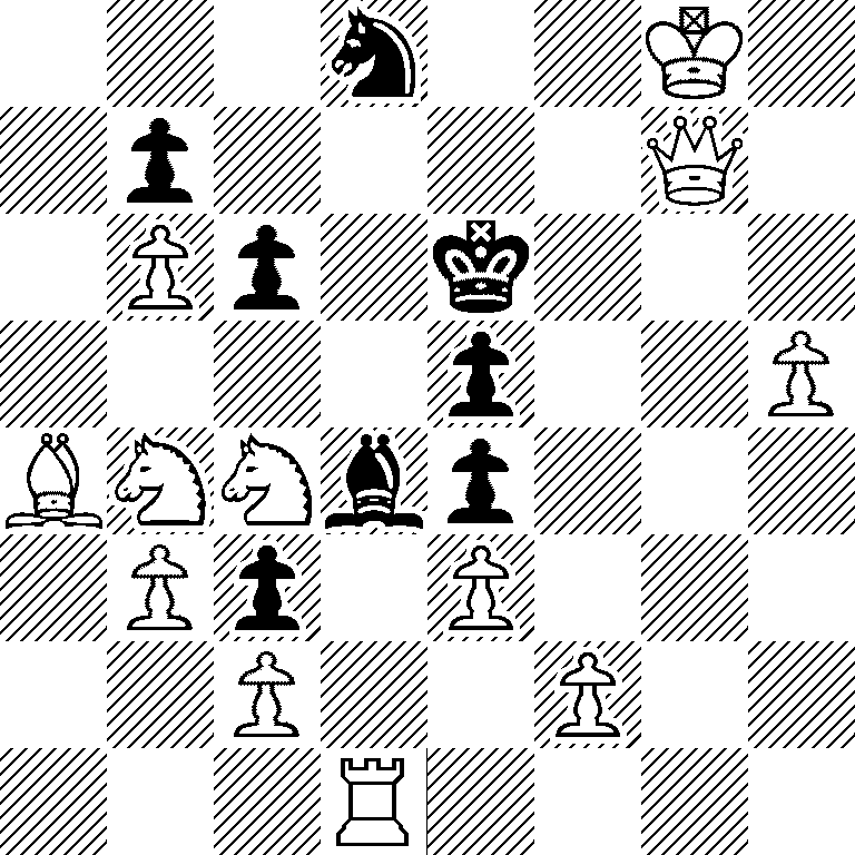 3n2K1/1p4Q1/1Pp1k3/4p2P/BNNbp3/1Pp1P3/2P2P2/3R4