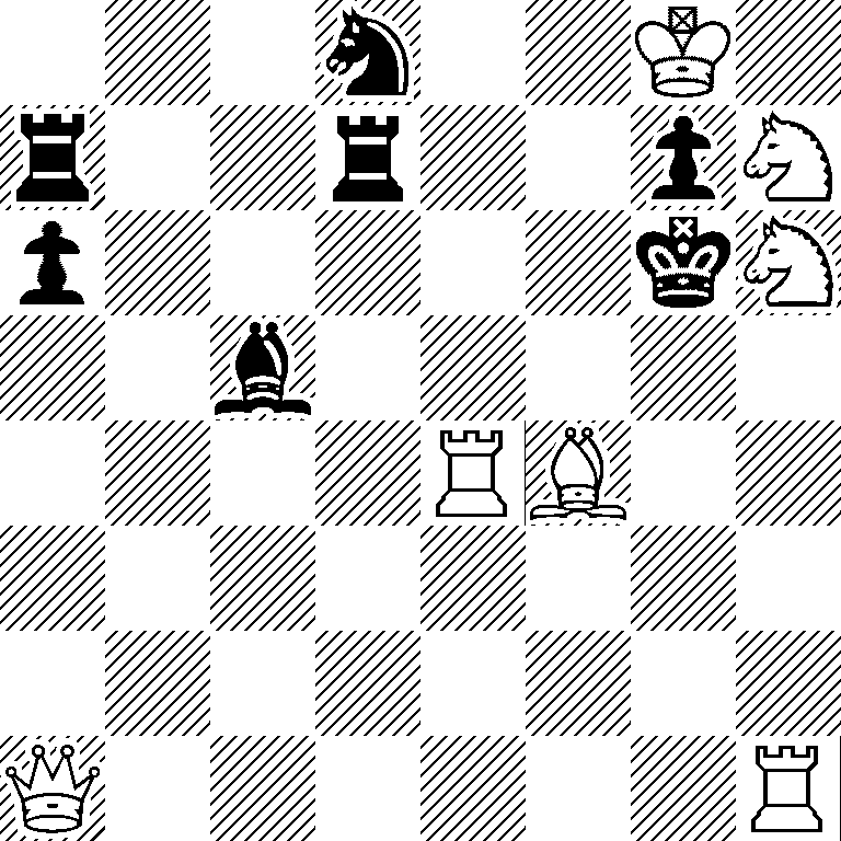 3n2K1/r2r2pN/p5kN/2b5/4RB2/8/8/Q6R