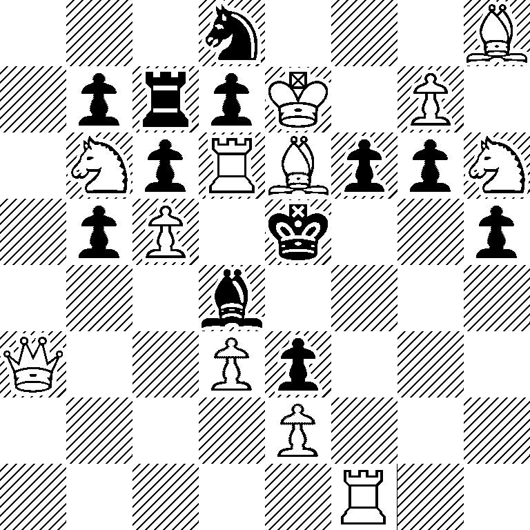 3n3B/1prpK1P1/1NpRBppN/1pP1k2p/3b4/Q2Pp3/4P3/5R2