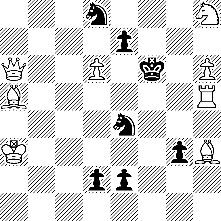 3n3N/4p3/Q2P1k1P/B6R/4n3/K5pB/3pp3/8