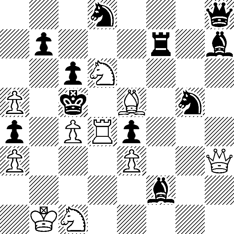 3n3q/1p3r1b/2pN4/P1k1B1n1/p1PRp3/P3P2Q/5b2/1KN5