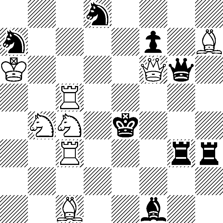 3n4/n4p1B/K4Qq1/2R5/1NN1k3/2R3rr/8/2B2b2