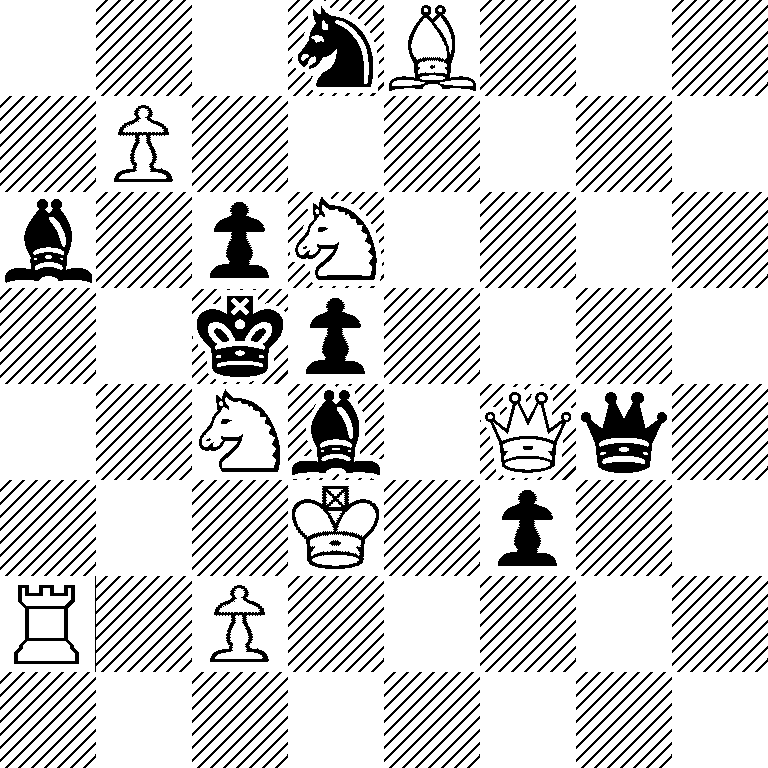 3nB3/1P6/b1pN4/2kp4/2Nb1Qq1/3K1p2/R1P5/8