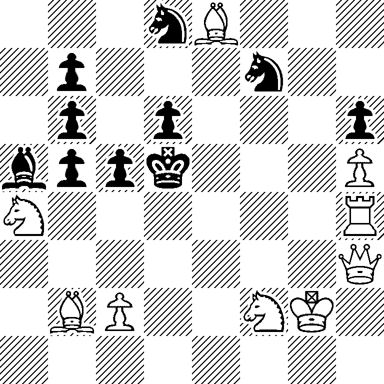 3nB3/1p3n2/1p1p3p/bppk3P/N6R/7Q/1BP2NK1/8