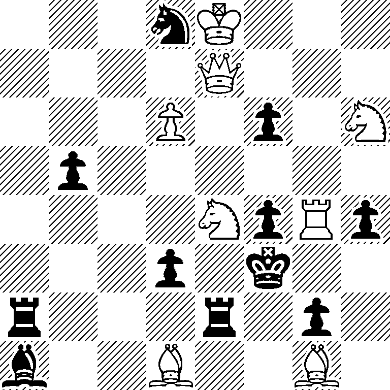 3nK3/4Q3/3P1p1N/1p6/4NpRp/3p1k2/r3r1p1/b2B2B1