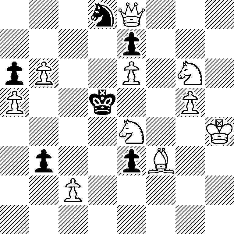 3nQ3/4p3/pP2P1N1/P2k2P1/4N2K/1p2pB2/2P5/8