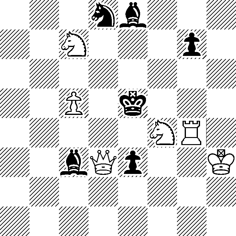 3nb3/2N3p1/8/2P1k3/5NR1/2bQp2K/8/8