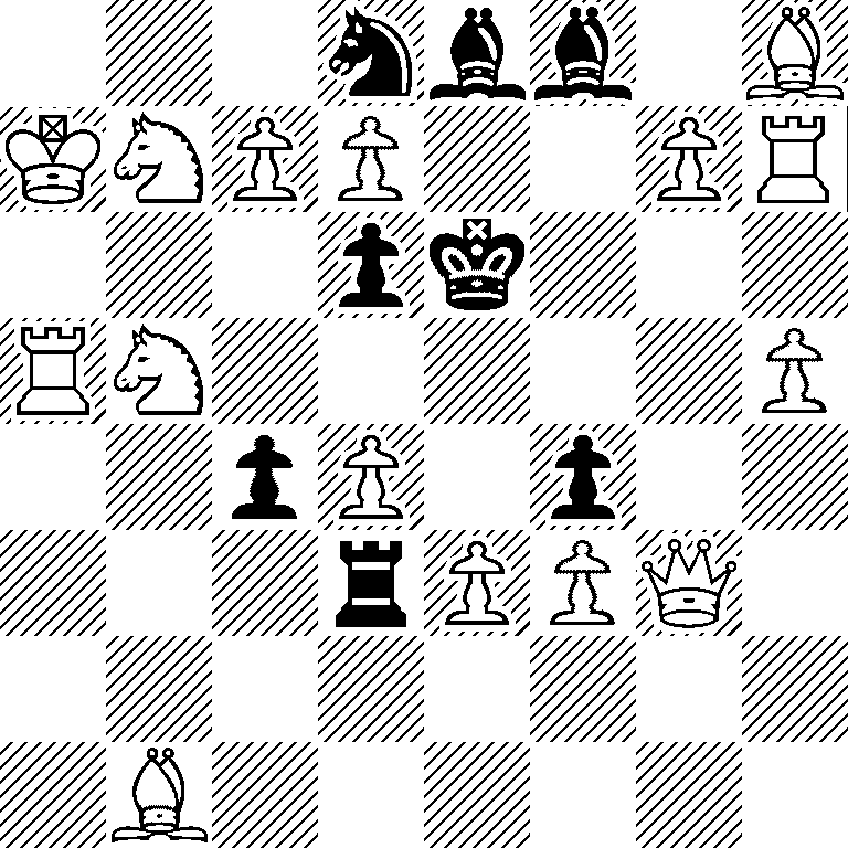 3nbb1B/KNPP2PR/3pk3/RN5P/2pP1p2/3rPPQ1/8/1B6