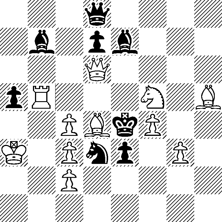 3q4/1b1pb3/3Q4/pR3N1B/2PBkP2/K1Pnp1P1/2P5/8