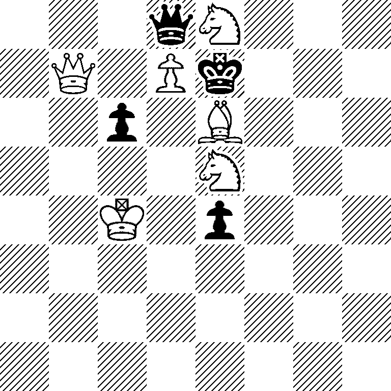 3qN3/1Q1Pk3/2p1B3/4N3/2K1p3/8/8/8