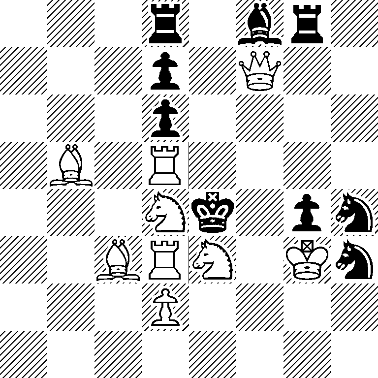3r1br1/3p1Q2/3p4/1B1R4/3Nk1pn/2BRN1Kn/3P4/8