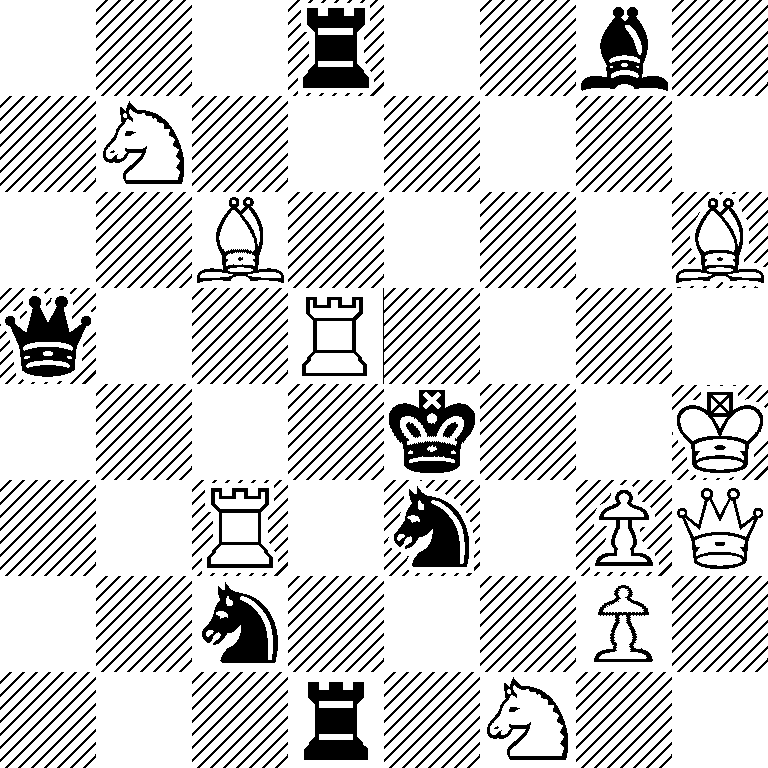 3r2b1/1N6/2B4B/q2R4/4k2K/2R1n1PQ/2n3P1/3r1N2