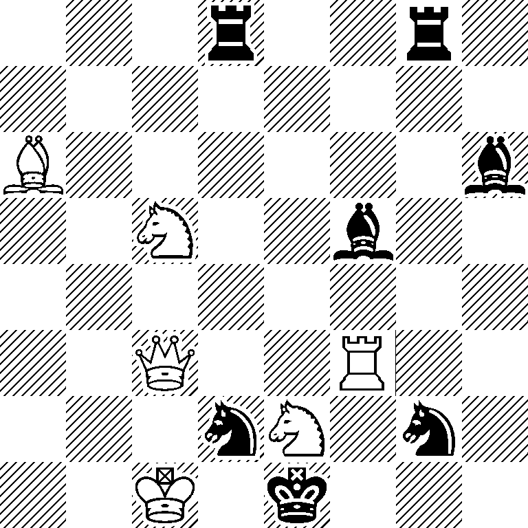 3r2r1/8/B6b/2N2b2/8/2Q2R2/3nN1n1/2K1k3