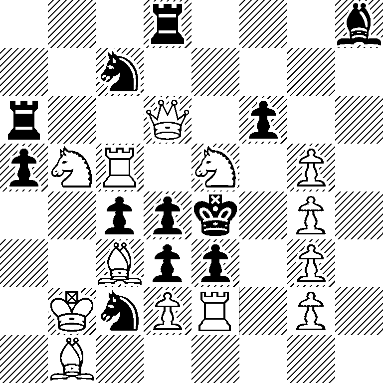 3r3b/2n5/r2Q1p2/pNR1N1P1/2ppk1P1/2Bpp1P1/1KnPR1P1/1B6