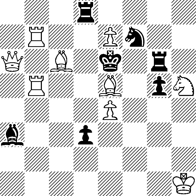 3r4/1R2Pn2/Q1B1k1r1/1R2B1pN/4P3/b2p4/8/7K