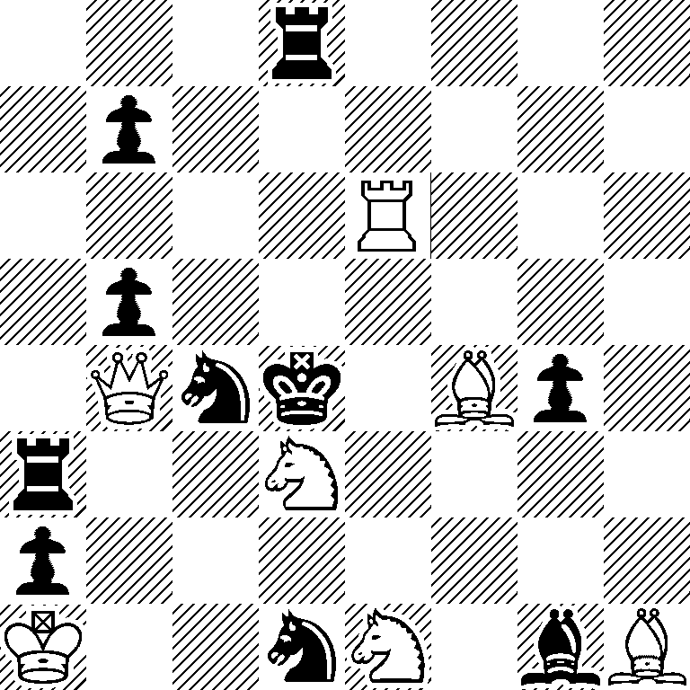 3r4/1p6/4R3/1p6/1Qnk1Bp1/r2N4/p7/K2nN1bB