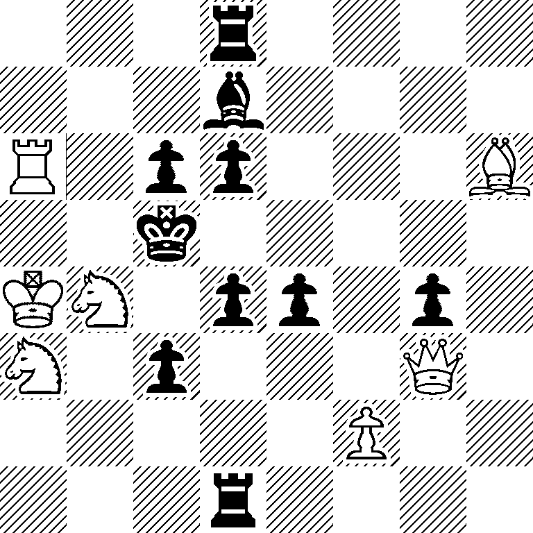 3r4/3b4/R1pp3B/2k5/KN1pp1p1/N1p3Q1/5P2/3r4