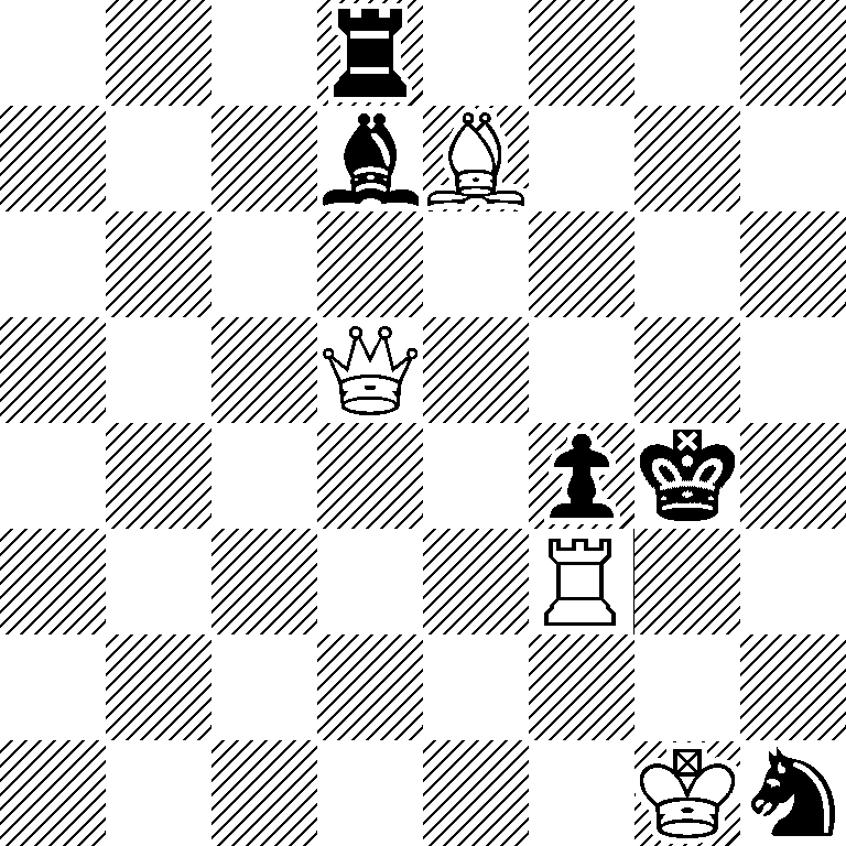 3r4/3bB3/8/3Q4/5pk1/5R2/8/6Kn