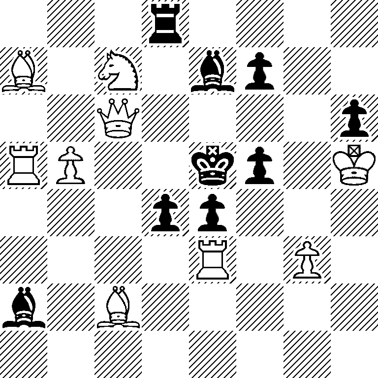 3r4/B1N1bp2/2Q4p/RP2kp1K/3pp3/4R1P1/b1B5/8