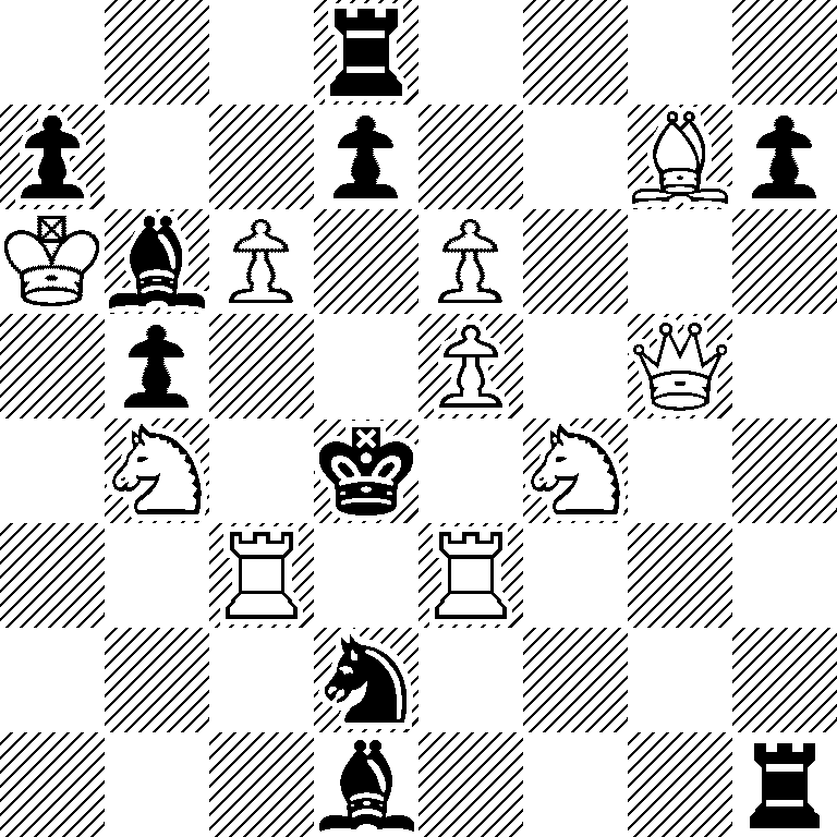 3r4/p2p2Bp/KbP1P3/1p2P1Q1/1N1k1N2/2R1R3/3n4/3b3r