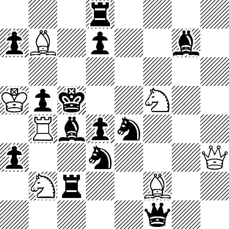 3r4/pB1p2b1/8/Kpk2N2/1Rbpn3/p2n3Q/1Nr2B2/5q2