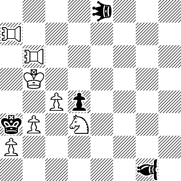 4*3q3/*3R7/1*3R6/1K6/2Pp4/kP1S4/P7/6*3b1