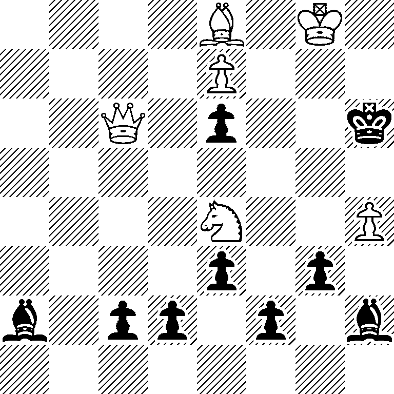 4B1K1/4P3/2Q1p2k/8/4N2P/4p1p1/b1pp1p1b/8