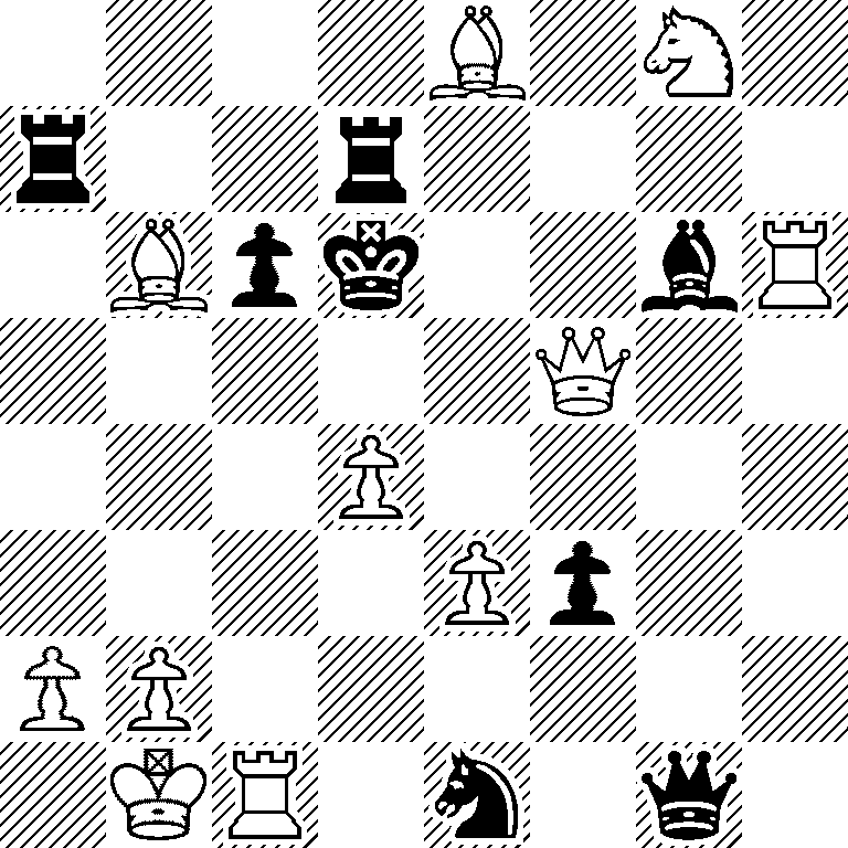 4B1N1/r2r4/1Bpk2bR/5Q2/3P4/4Pp2/PP6/1KR1n1q1