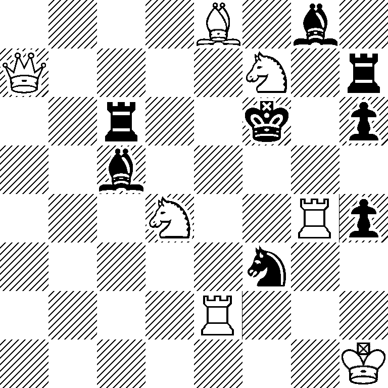 4B1b1/Q4N1r/2r2k1p/2b5/3N2Rp/5n2/4R3/7K