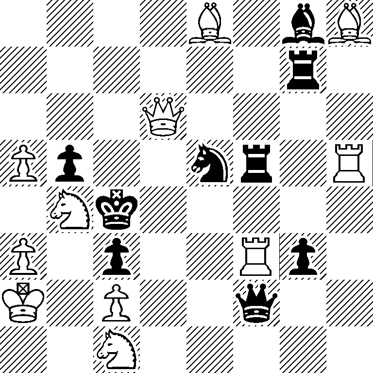 4B1bB/6r1/3Q4/Pp2nr1R/1Nk5/P1p2Rp1/K1P2q2/2N5