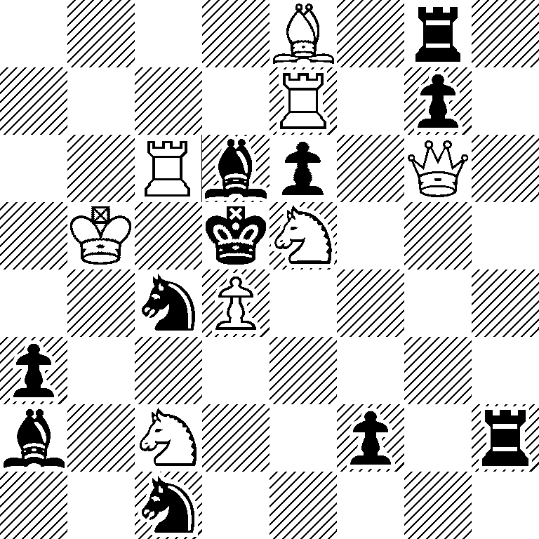 4B1r1/4R1p1/2Rbp1Q1/1K1kN3/2nP4/p7/b1N2p1r/2n5