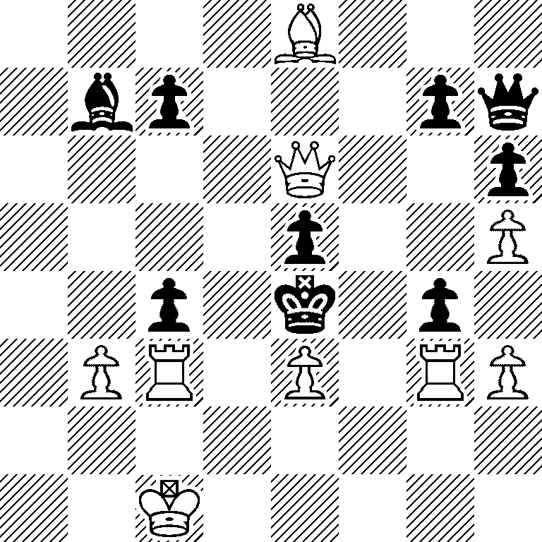 4B3/1bp3pq/4Q2p/4p2P/2p1k1p1/1PR1P1RP/8/2K5