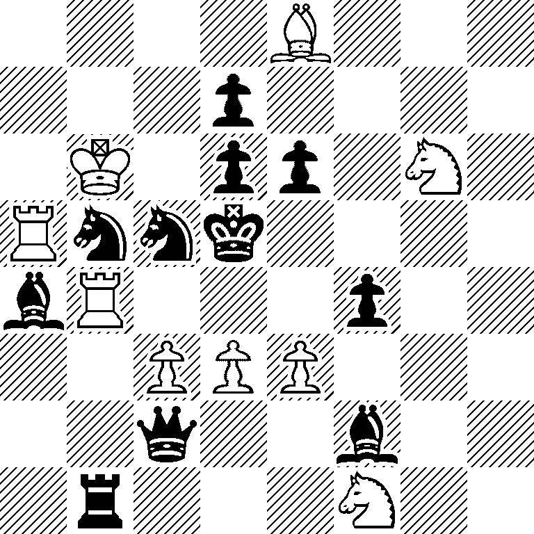 4B3/3p4/1K1pp1N1/Rnnk4/bR3p2/2PPP3/2q2b2/1r3N2