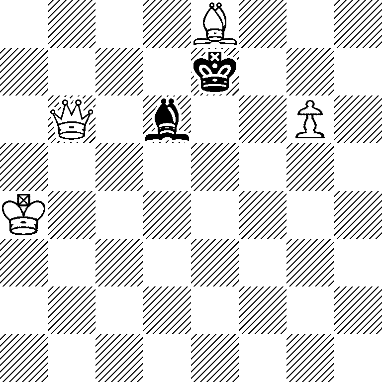 4B3/4k3/1Q1b2P1/8/K7/8/8/8