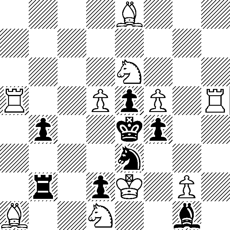 4B3/8/4N3/R2PpP1R/1p2kp2/4n3/1r1pK1P1/B2N2b1