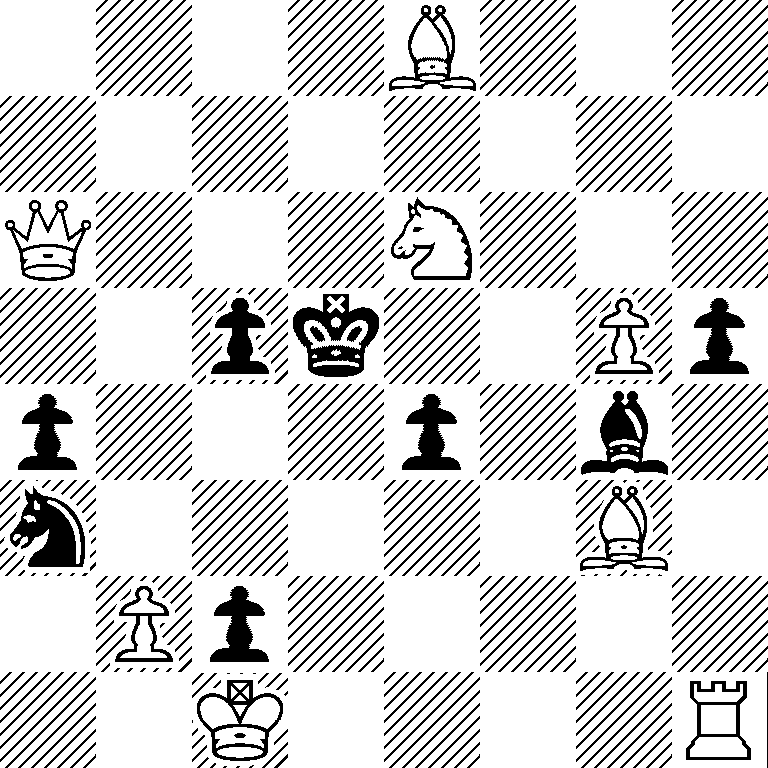 4B3/8/Q3N3/2pk2Pp/p3p1b1/n5B1/1Pp5/2K4R