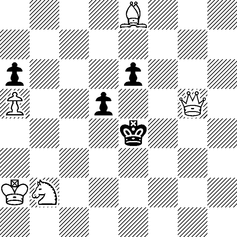 4B3/8/p3p3/P2p2Q1/4k3/8/KN6/8