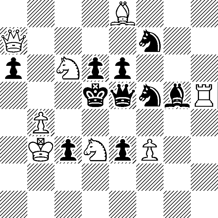 4B3/Q4n2/p1Npp3/3kqnbR/1P6/1KpNpP2/8/8
