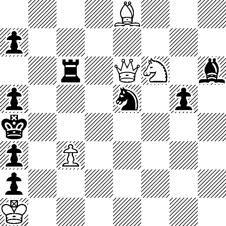 4B3/p7/2r1QN1b/p3n1p1/k7/p1P5/p7/K7