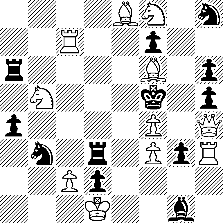4BN1n/2R2p2/r4B1p/1N3k1p/p4P1Q/1n1r1PpR/2Pp4/3K2b1