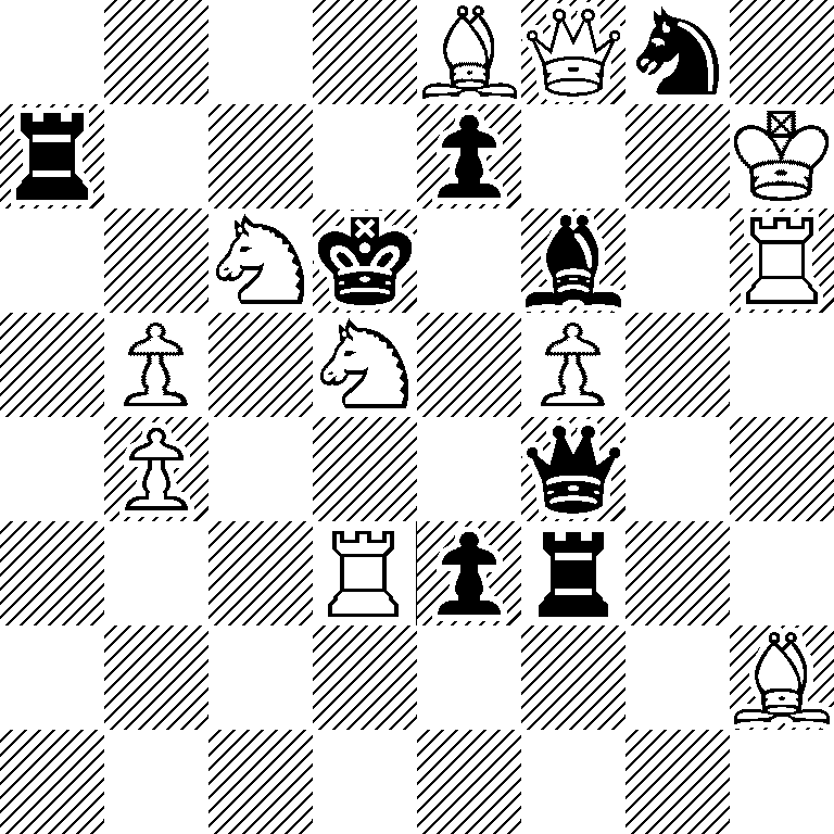 4BQn1/r3p2K/2Nk1b1R/1P1N1P2/1P3q2/3Rpr2/7B/8