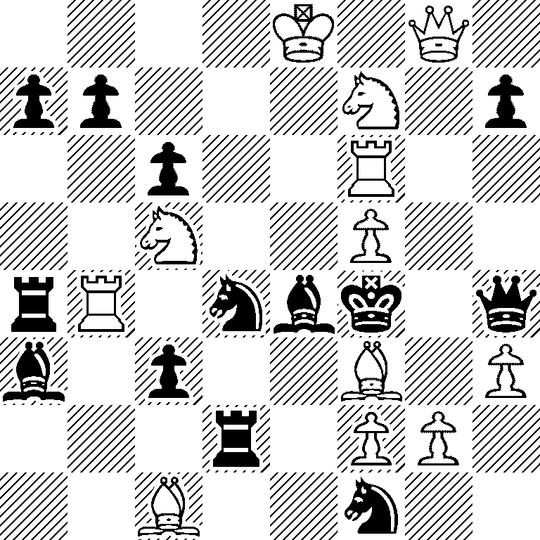 4K1Q1/pp3N1p/2p2R2/2N2P2/rR1nbk1q/b1p2B1P/3r1PP1/2B2n2
